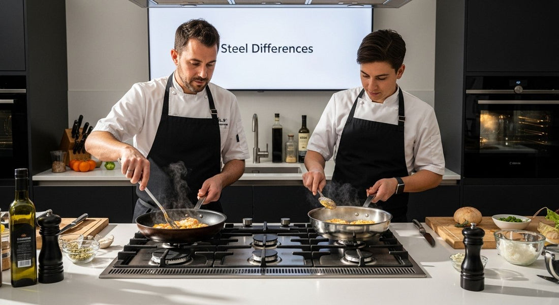 carbon steel vs stainless steel cookware