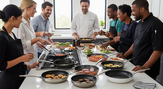 saute pans, cookware types, cooking lessons