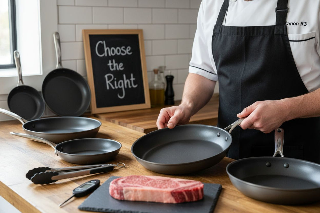 carbon steel pan searing