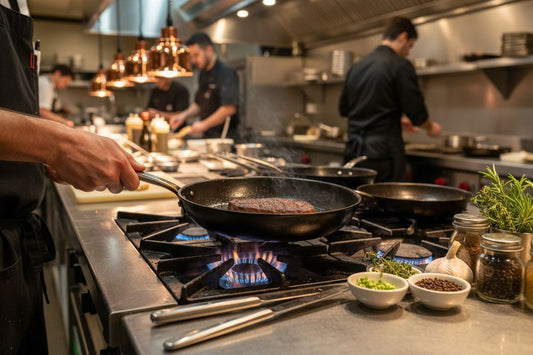 professional chef carbon steel pan