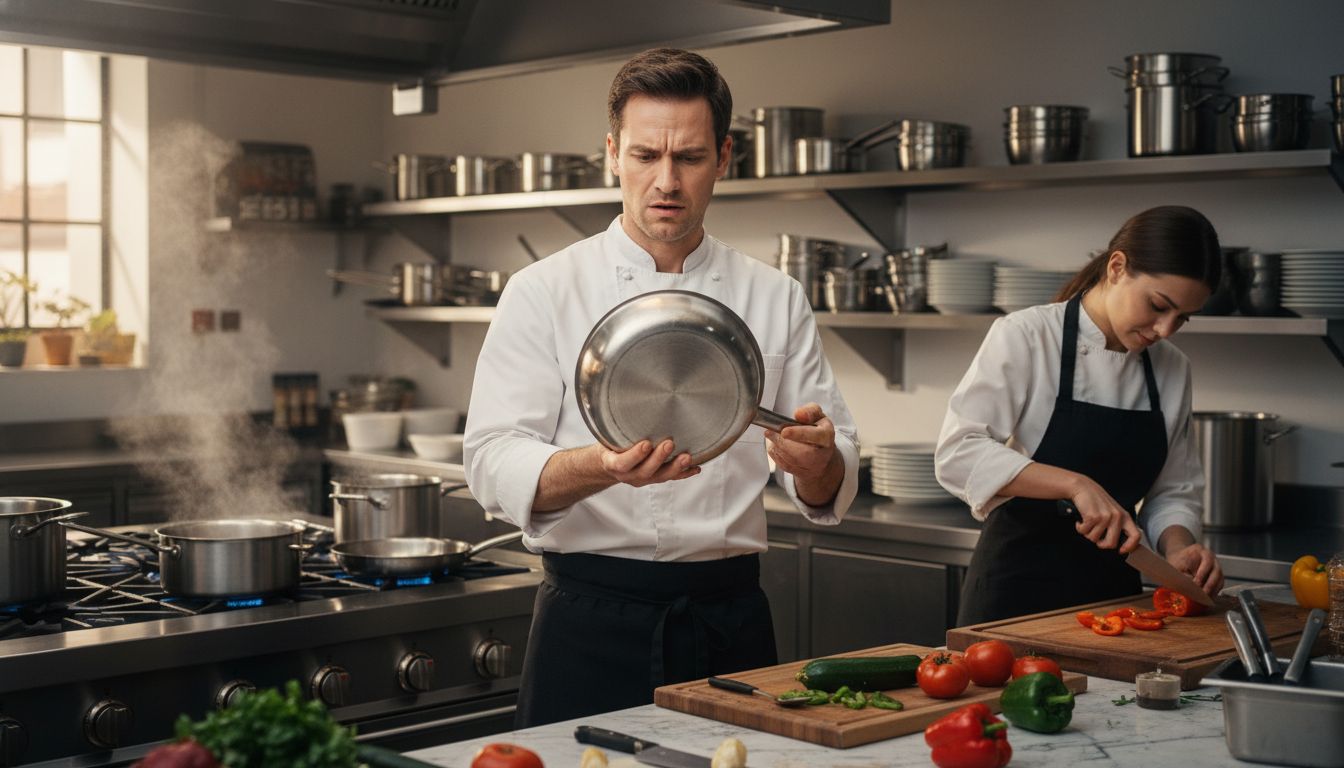 pan warping kitchen