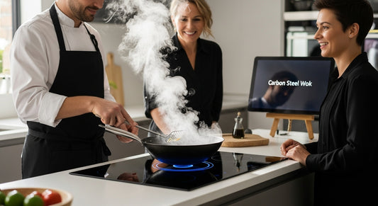 carbon steel wok induction kitchen