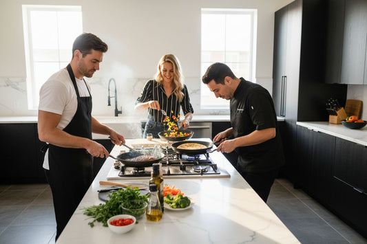 high heat cookware, carbon steel pans, home kitchen