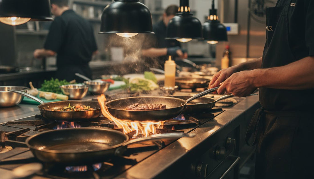 professional kitchen carbon steel