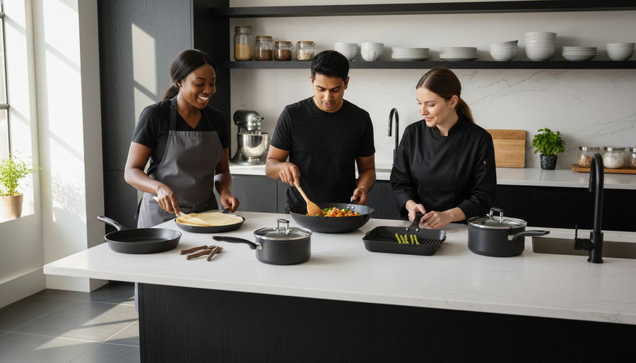 pan variety cooking