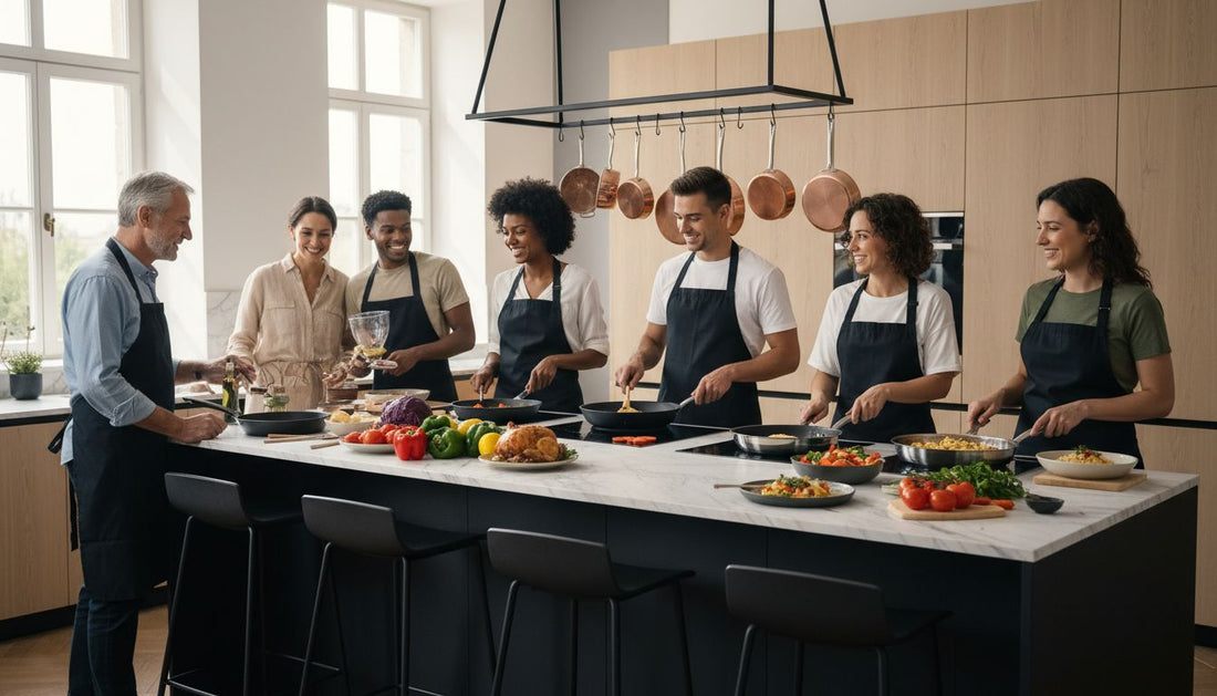 variety skillets cooking