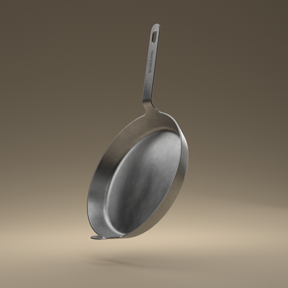 30cm Carbon Steel Sauté Pan - Brass&Steel