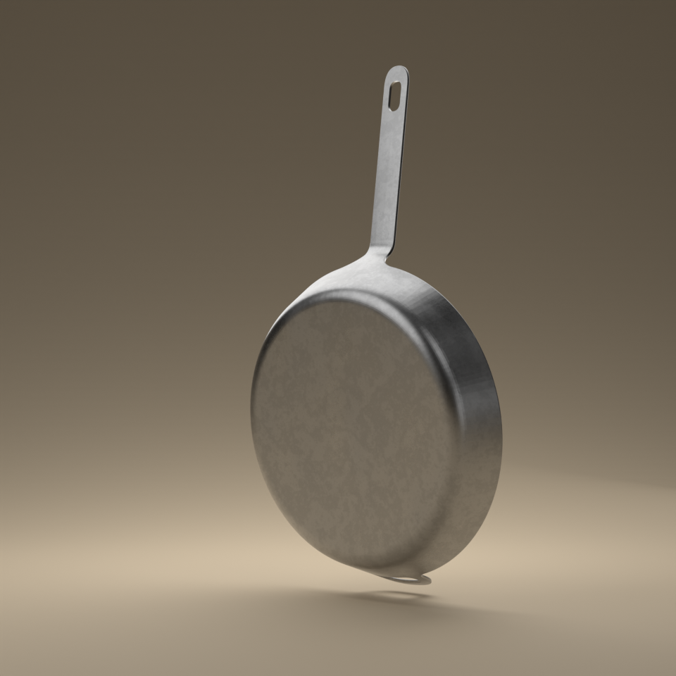 30cm Carbon Steel Sauté Pan - Brass&Steel