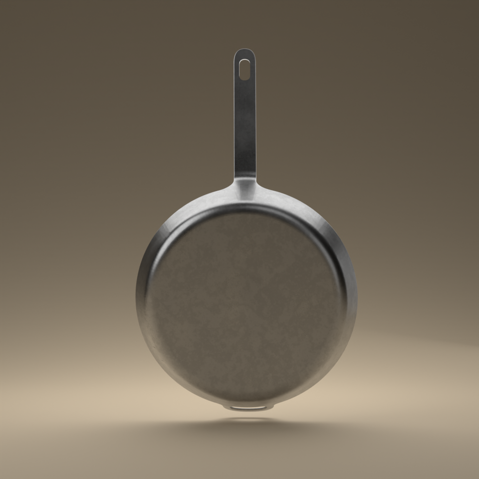 30cm Carbon Steel Sauté Pan - Brass&Steel