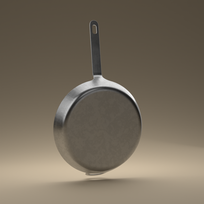 30cm Carbon Steel Sauté Pan - Brass&Steel