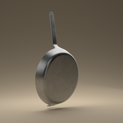 30cm Carbon Steel Sauté Pan - Brass&Steel