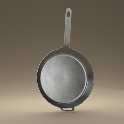 30cm Carbon Steel Sauté Pan - Brass&Steel