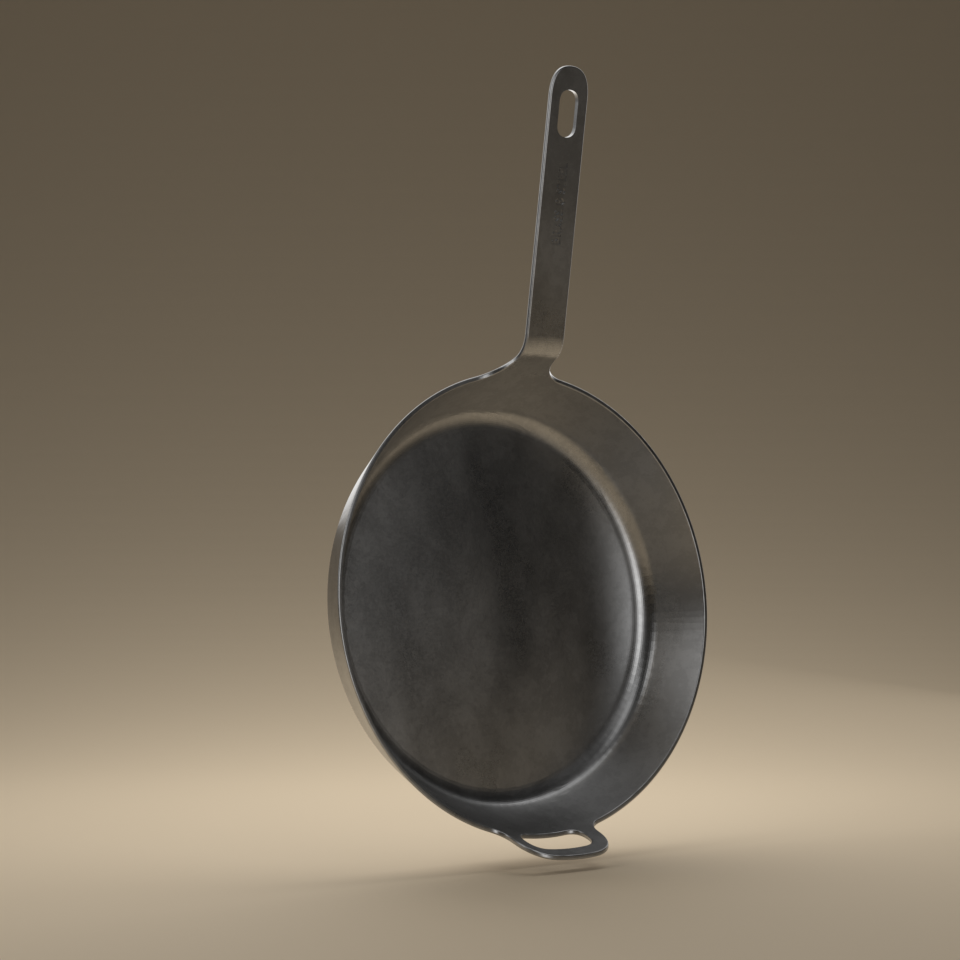 30cm Carbon Steel Sauté Pan - Brass&Steel